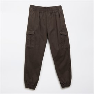 Brave Soul Boys Slim Fit Cargo Pants Dark Grey