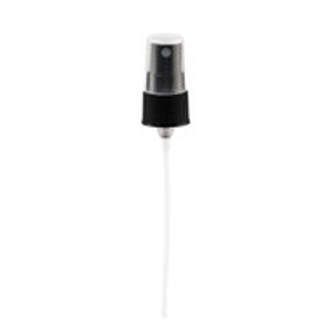 20-410 Black PP Ribbed Mist Sprayer - APFM20410463B