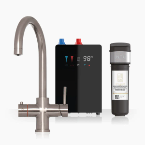 Asprey Brushed Nickel & Nexus  3-1 Swan Instant Boiling Water Tap
