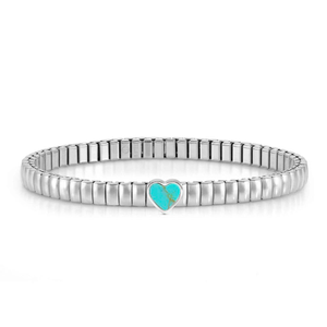 Extension Stainless Steel Turquoise Heart Stretch Bracelet