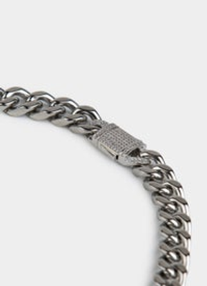 Vendetta Cuban 12mm Chain 45cm - Silver Plated