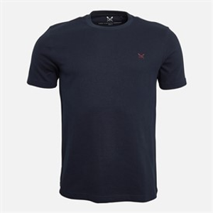 Crew Clothing Mens Loungewear Waffle T-Shirt Navy