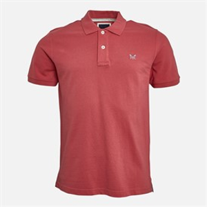Crew Clothing Mens Melbury Solid Polo Shirt Summer Berry