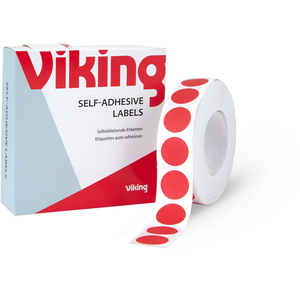 Viking Marking Dots Adhesive Red 19 mm Pack of 1280