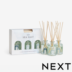 NEXT Sea Salt and Citrus Fragranced Set of 3 Reed Diffusers