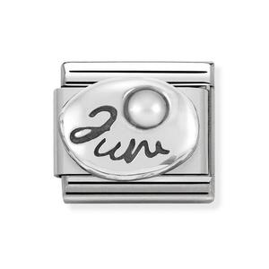 Classic Silver June Birthstone Charm