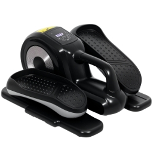 SPORTNOW Under Desk Electric Elliptical Machine for Home, Sit Down Pedal Exerciser for Seniors with 12 Programs, LCD Monitor, Compact with Remote Control & Non-Slip Pad