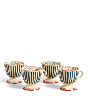 Set of Four Kintaro Mugs - Indigo