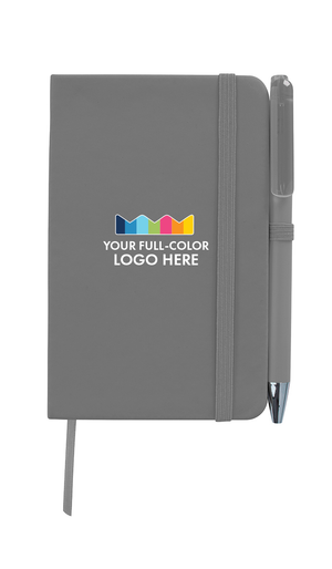 Full Color Print Mini Value Notebook & Pen
