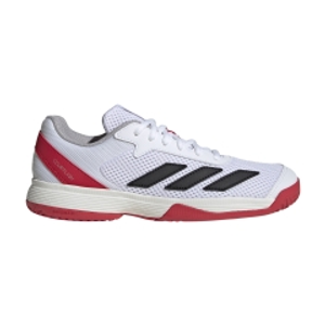 adidas Courtflash Bambini - Cloud White/Core Black/Lucid Red