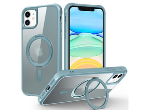 Magnetic Ring Stand Case for iPhone 11 - Ice Blue