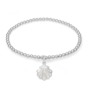 Signature Silver & Mother of Pearl Seashell IMERAKI Bracelet