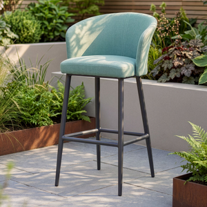 Maze - Outdoor Fabric High Zen Bar Stool - Sage Green