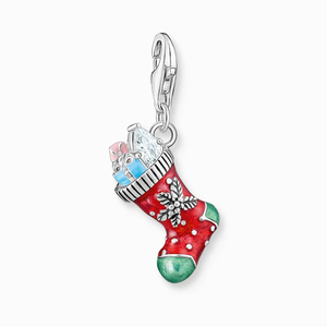 Classic Silver Christmas Sock Charm