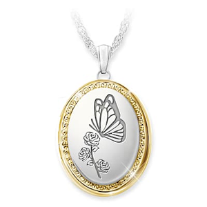 Forever With You Remembrance Necklace - Butterfly