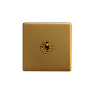The Sloane Collection Antique Gold 1 Gang Intermediate Toggle Switch