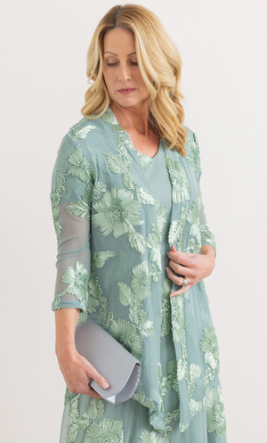 Anna Rose Cornelli Mesh Cover Up - Sage