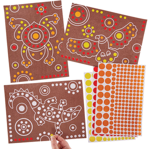 Inheemse Australische stippelkunst Afbeeldingen