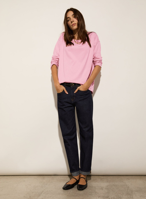 Petite Eda Organic Cotton Stretch Boyfriend Jeans - 16 (UK Size 16) / Dark Denim