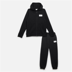BOSS Boys Hoodie And Joggers Tracksuit Black