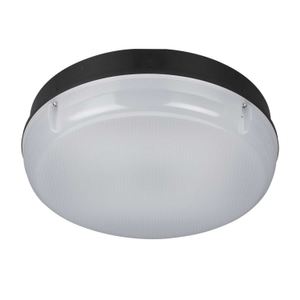 UtiliteDrum CWS 10W - 20W LED Tri-Colour Utility Bulkhead Black IP65