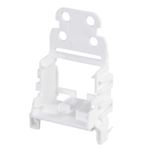 35mm Din Rail Mount with Strain Relief for 10 Way Connectors White (Sold in 1's)