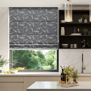 Dragonflies, Twilight - Twist&Fit Roman Blind