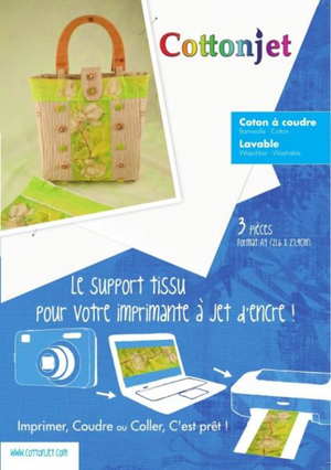 3 feuilles Cottonjet à coudre coton