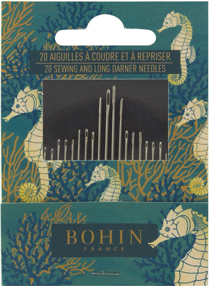 Carnet de 20 aiguilles à coudre et à repriser Bohin