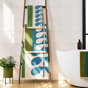 Orla Kiely Stem Check Towel Willow