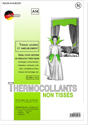 Entoilage non tissé thermocollant 0,8 x 1,0 m - Tissus lourds & Ameublement