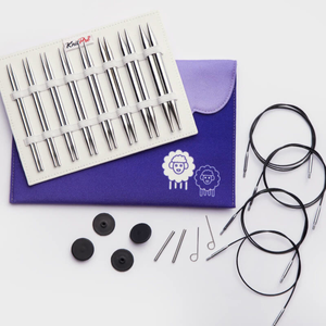 Trousse aiguilles à tricoter circulaires KnitPro Deluxe Nova Metal