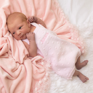 Pink Bubble Knit Romper