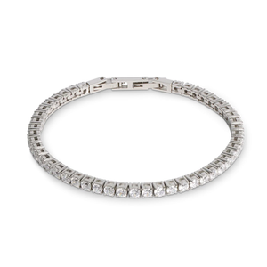 Elegance Zirconia Steel Tennis Bracelet
