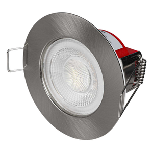 FRD Mini 6W LED CCT Dimmable Fire Rated Downlight Satin Nickel