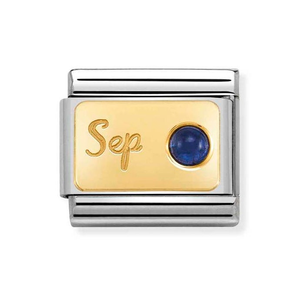 Classic Gold September Birthstone Charm