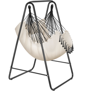 Swing Chair Alison - 3 thick pillows, boho style, book pocket & 160kg load capacity