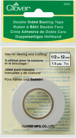 Ruban à bâtir double face Clover 12 mm x 7 m