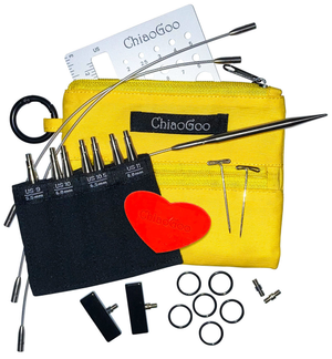 Kit aiguilles interchangeables Shorties Large ChiaoGoo – 5 et 8 cm