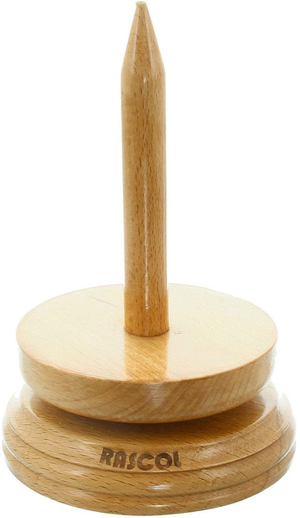 Support pelote de laine en bois clair Rascol