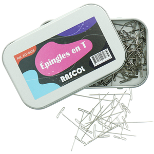 Boite de 150 épingles pour tricot en T Rascol