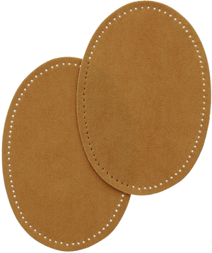 Coudières thermocollantes imitation daim caramel