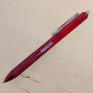 Stylo effaçable à la chaleur premium Rascol - Rouge