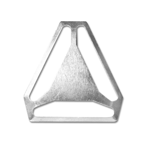 Croisillon pour bretelles - Argent 30 mm