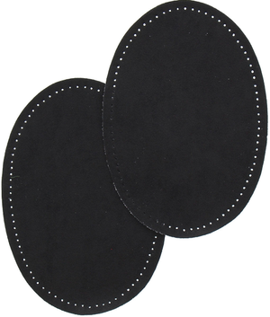 Coudières thermocollantes imitation daim noir