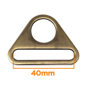 Anneau triangulaire passant 40 mm - Bronze
