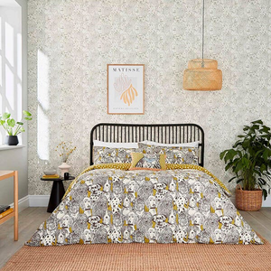 Scion Doggy Day Care Duvet Cover Set Double Mustard