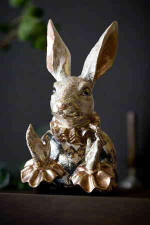 Fabulous Applauding Rabbit in Gold