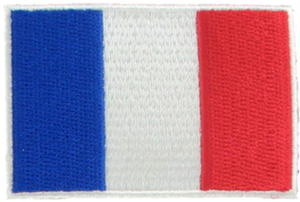 Écusson thermocollant drapeau France