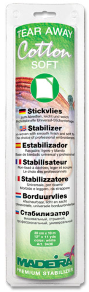 Stabilisateur à déchirer Cotton Soft - Blanc